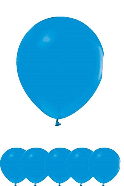 Partifabrik Mavi Renk Mat Pastel Balon Trendyol