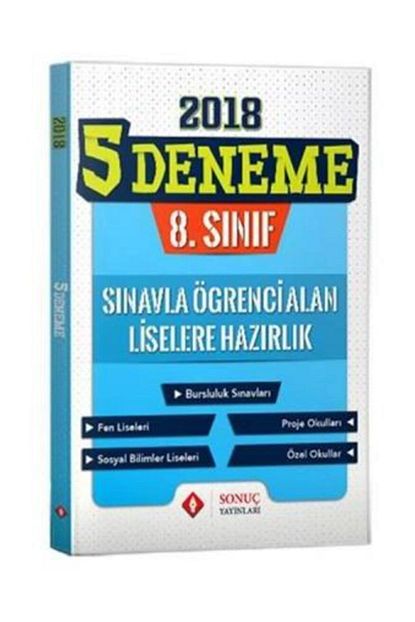 Sonuc Yayinlari 8 Sinif Lgs 5 Deneme 2018 2019 Trendyol