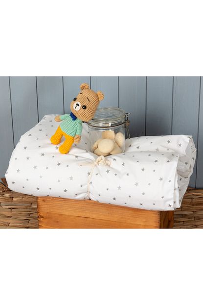 english home astro pamuklu bebe nevresim 100x150 cm beyaz fiyati yorumlari trendyol