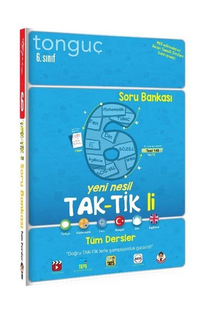 Tonguc Akademi 6 Sinif Tum Dersler Taktikli Soru Bankasi Trendyol
