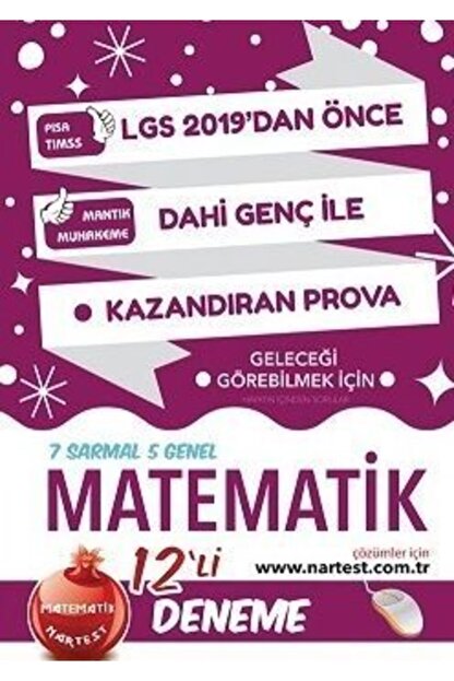 Nartest Yayinlari Nartest 8 Sinif Dahi Genc Matematik Deneme Fiyati Yorumlari Trendyol
