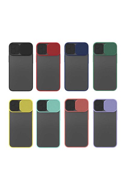 apple iphone 12 pro max kilif kamera koruyucu kizakli aparatli kilifi siyah