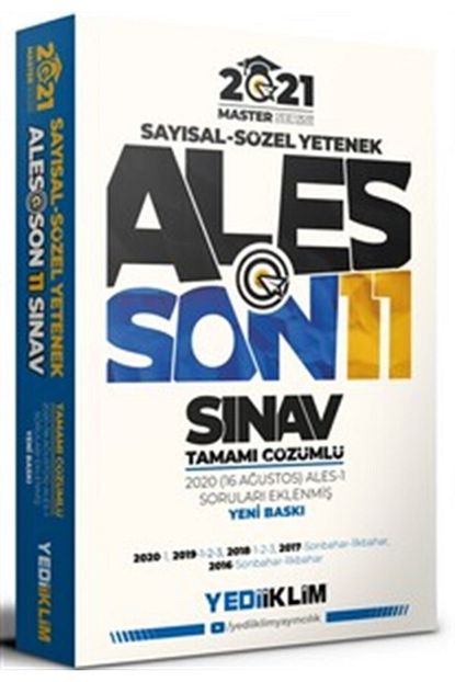 Yediiklim Yayinlari 2021 Ales Son 11 Sinav Tamami Cozumlu Cikmis Sorular Trendyol