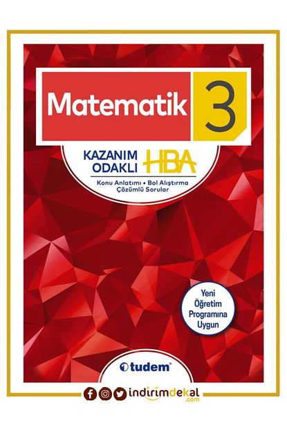 Tudem Yayinevi 3 Sinif Matematik Kazanim Odakli Hba Trendyol