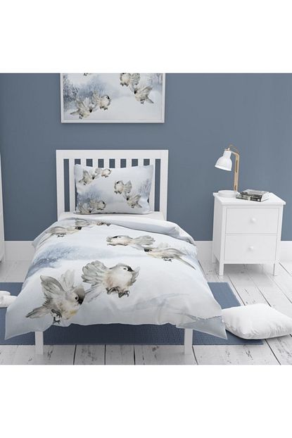 Monohome Snow Bird 3d Pamuk Saten Tek Kisilik Nevresim Takimi Fiyati Yorumlari Trendyol