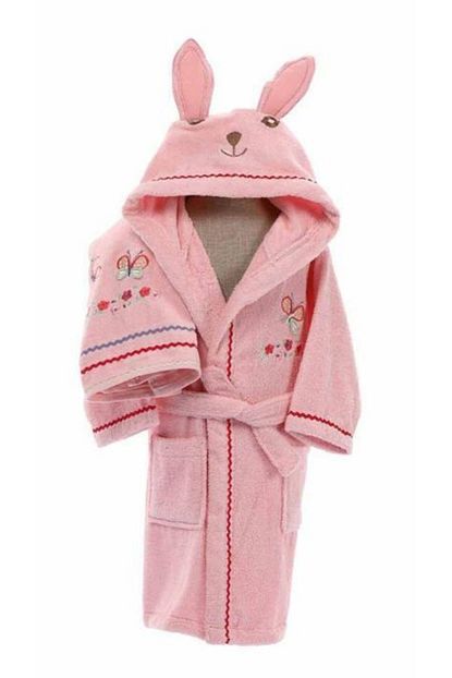 ozdilek kiz cocuk pembe pinky girl bambu bornoz set fiyati yorumlari trendyol
