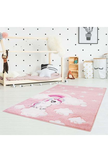 Vinosahome Vinosa Home Sevimli At Desenli Pembe Bebek Ve Cocuk Odasi Halisi Trendyol