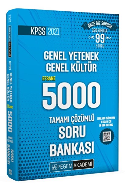 Pegem Yayincilik Pegem 2021 Kpss Genel Yetenek Genel Kultur Efsane 5000 Soru Bankasi Trendyol