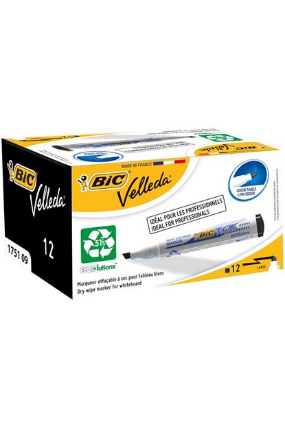 bic velleda 1751 eco kesik uc beyaz