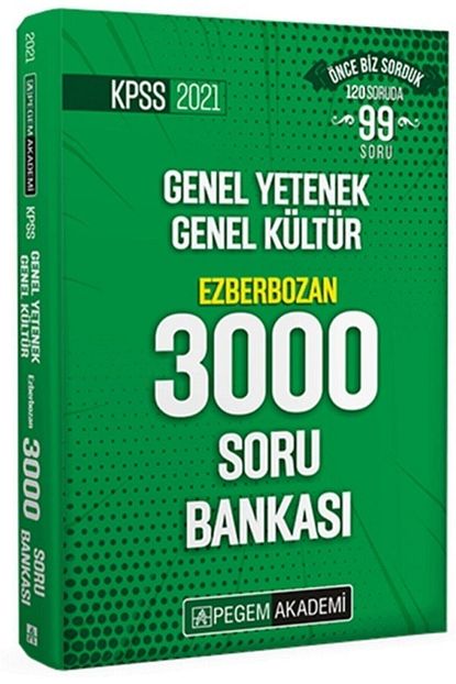 Pegem A Yayincilik Sinav Kitaplari Pegem 2021 Kpss Genel Yetenek Genel Kultur Ezberbozan 3000 Soru Bankasi Trendyol