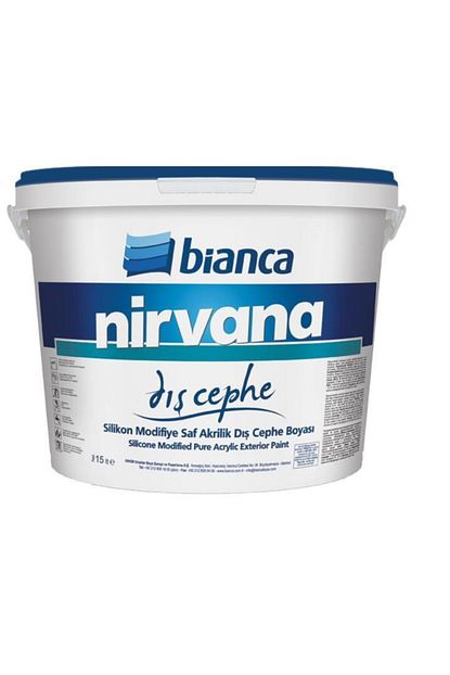 Bianca Nirvana Saf Akrilik Dis Cephe Boyasi 15lt 0128 Kirli Beyaz Trendyol