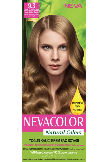 Neva Color Nevacolor Natural Colors 9 3 Acik Altin Sarisi Kalici Krem Sac Boyasi Seti Fiyati Yorumlari Trendyol