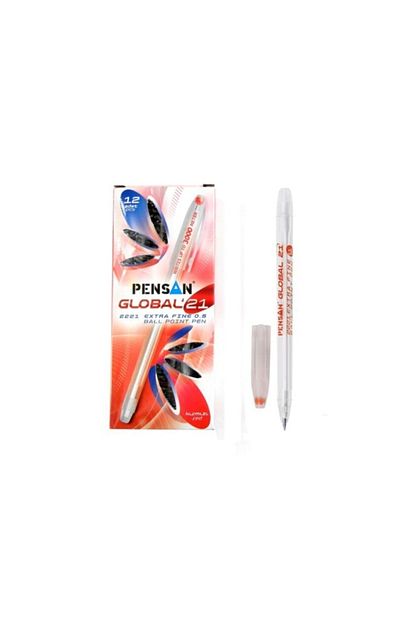 pensan 2221 global tukenmez kalem 0 5 mm kirmizi 12 li paket pe02221tkki fiyati yorumlari trendyol