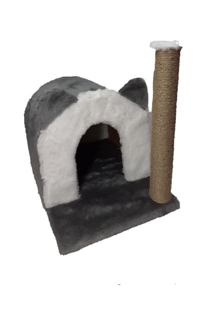 dumanpet gri kedi tirmalama evi 47 x 35
