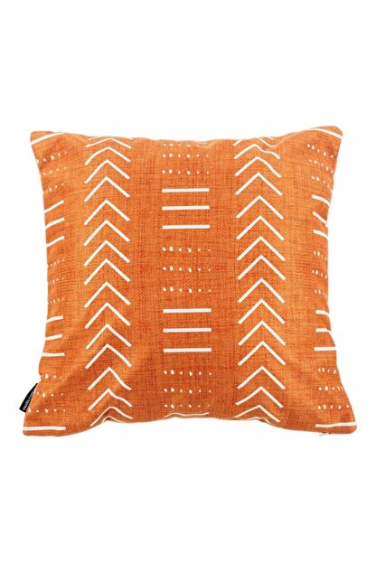 mudo concept etnik cizgili kirlent kahve 45x45cm fiyati yorumlari trendyol