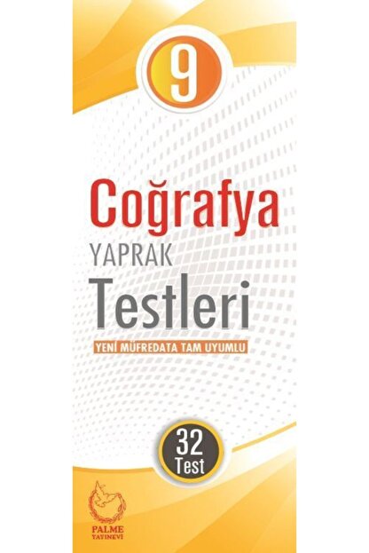 Palme Yayinevi 9 Sinif Cografya Yaprak Testi 32 Test Trendyol