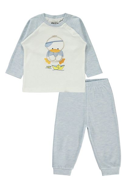 kujju erkek bebek pijama takimi 6 18 ay mavi fiyati yorumlari trendyol