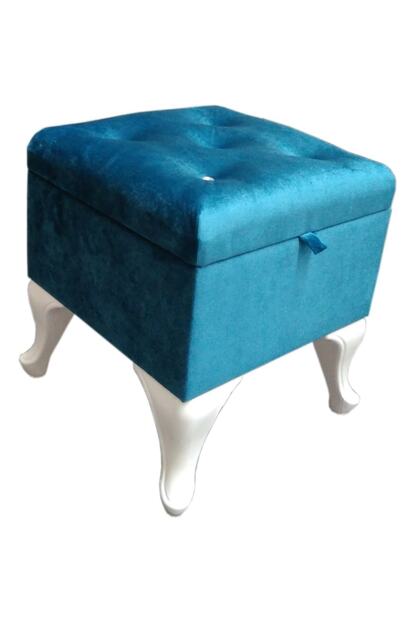 Ertok Mobilya Ertok Sandikli Puf Koltuk Mavi Trendyol