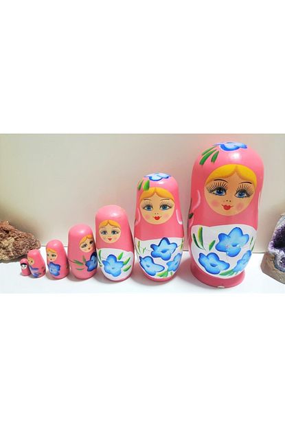 miski alem 7li ic ice gecen ahsap pembe matruska bebek fiyati yorumlari trendyol