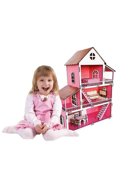 woodylife ahsap oyuncak ev portatif bebek evi lol bebek barbie uyumlu fiyati yorumlari trendyol