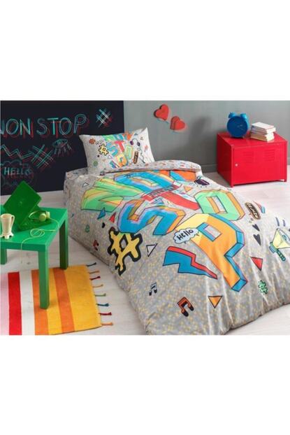 Tac Tek Kisilik Nevresim Takimi Non Stop Gri Fiyati Yorumlari Trendyol