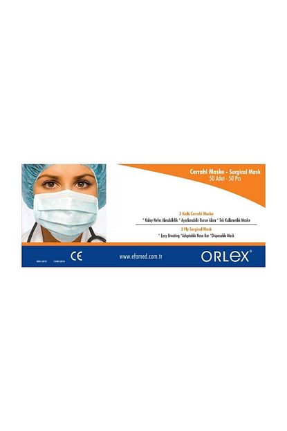 Orlex Cerrahi Maske Burun Telli Full Ultrasonic Sertifikali Filtreli 3 Katli Fiyati Yorumlari Trendyol