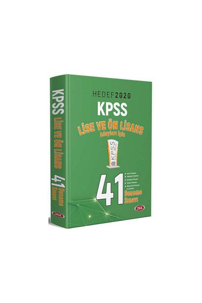 Data Yayinlari 2020 Kpss Lise Ve Onlisans 41 Deneme Sinavi Trendyol