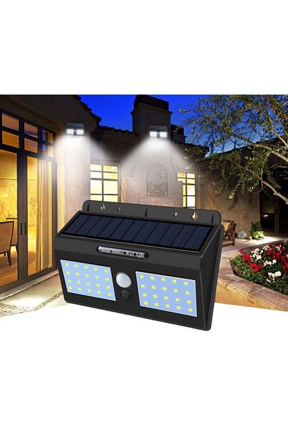 poyraz gold silver gunes enerjili 40 ledli solar bahce dis ortam havuz aydinlatma aplik solar lamba hareket sensorluu fiyati yorumlari trendyol