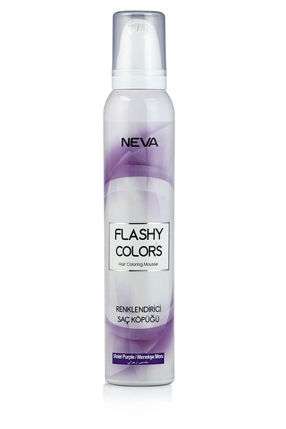 flashy colors gecici kopuk sac boyasi menekse mor fiyati yorumlari trendyol