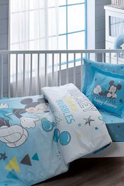 tac mint disney mickey bubble baby bebek nevresim takimi fiyati yorumlari trendyol