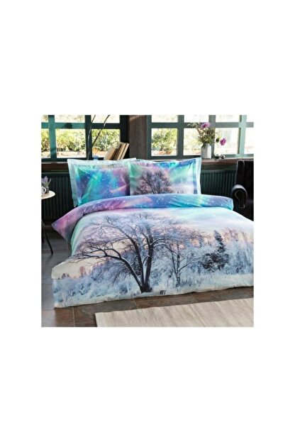 Ozdilek Cift Kisilik Nevresim Takimi Yilbasi Ozel Northern Lights Trendyol