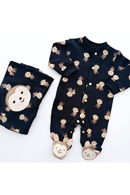 murat baby bebek lacivert tulum maymun baskili fiyati yorumlari trendyol