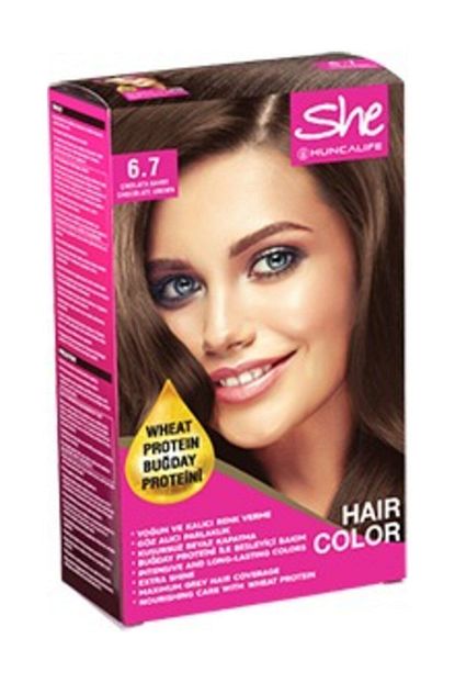 hunca she natural color sac boyasi 6 7 cikolata kahve fiyati yorumlari trendyol