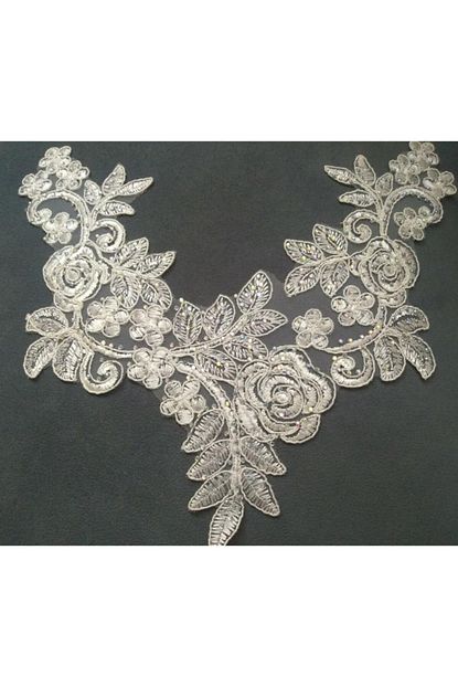 fashion gupure fransiz dantelli yaka