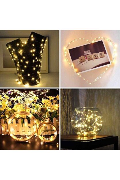 tebrikcim 50 adet ledli peri led isik pilli gunisigi 5 metre yilbasi ve dekoratif aydinlatma fiyati yorumlari trendyol