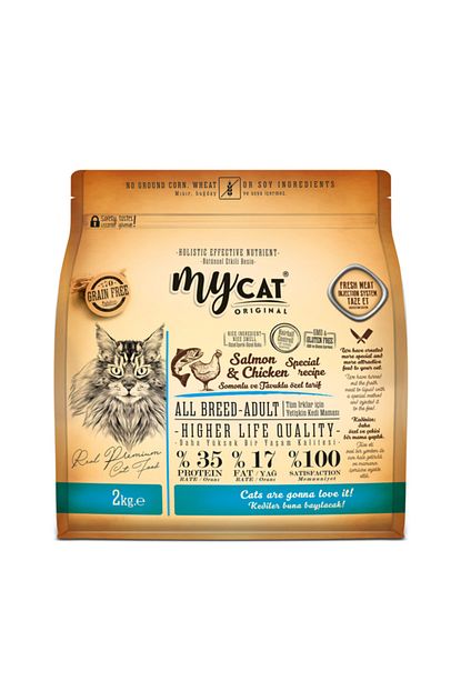 Perpak My Cat Mycat Original Tahilsiz Somonlu Tavuklu Kedi Mamasi 2 Kg Trendyol