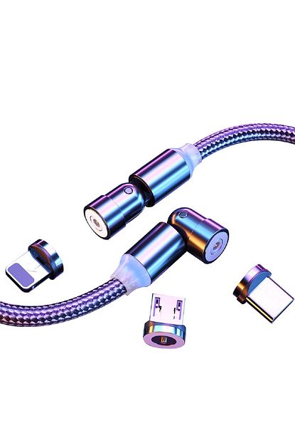 magnetech 540 derece 3 uclu samsung iphone xiaomi hasir orgu manyetik miknatisli sarj kablosu fiyati yorumlari trendyol