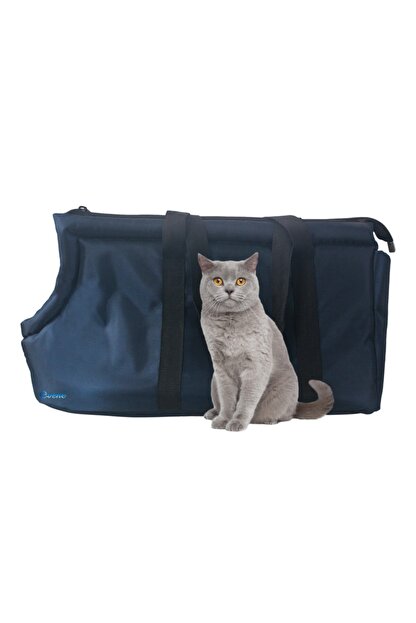 evene kedi cantasi lacivert kedi tasima seyahat omuz evcil hayvan cantasi kalin el tutamacli fiyati yorumlari trendyol