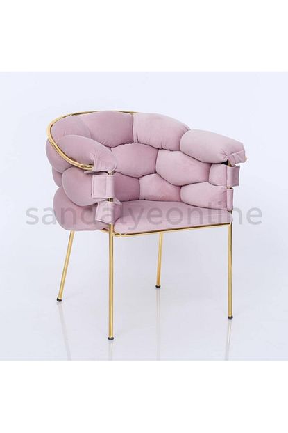 sandalye online balon yemek masasi sandalyesi berjer koltuk pembe fiyati yorumlari trendyol