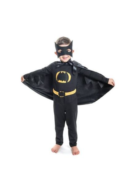 Mashotrend Batman Cocuk Kostumu Maskeli Pelerinli Batman Kostumu Kanatli Model Kara Simsek Fiyati Yorumlari Trendyol