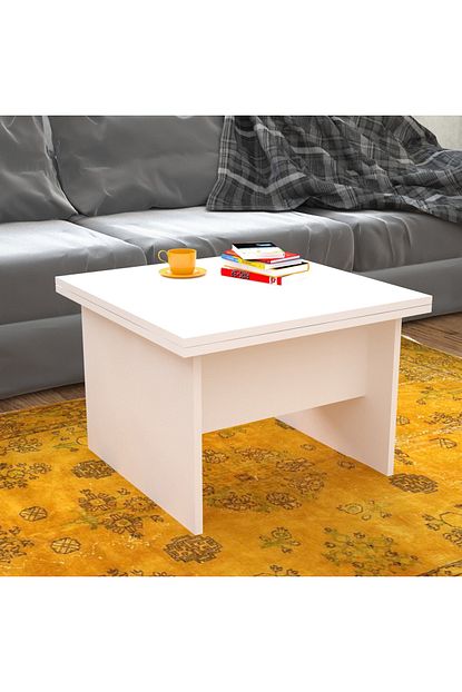 erahome akilli sihirli masa yemek masasi cok amacli orta sehpa 140 cm beyaz fiyati yorumlari trendyol