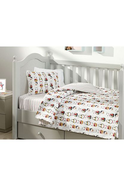 english home penguins flanel bebe nevresim takimi 100x150 cm gri fiyati yorumlari trendyol