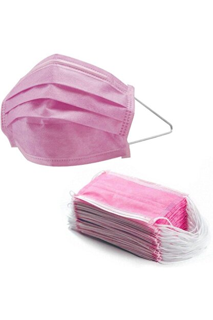 Blackmask Pembe 3 Katli Lastikli Medikal Maske 50 Adet Trendyol