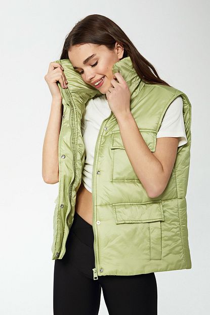 lc waikiki kadin acik yesil lcw casual yelek fiyati yorumlari trendyol