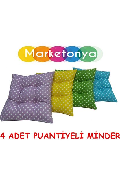 digerui 4 adet puantiyeli dolgulu minder sandalye minderi koltuk minderi fiyati yorumlari trendyol
