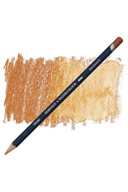 watercolour suluboya kalemi 62 burnt sienna