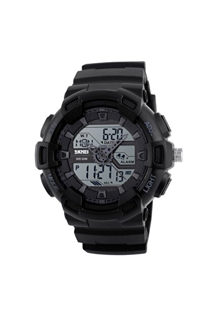 Skmei Erkek Kol Saati Digital Analog Ekran Silikon Kasa Kordon Kronometre Trendyol