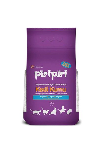 Pisipisi Pisi Pisi Pudrali Topaklanan Bentonit Kedi Kumu Ince 5 Kg Trendyol
