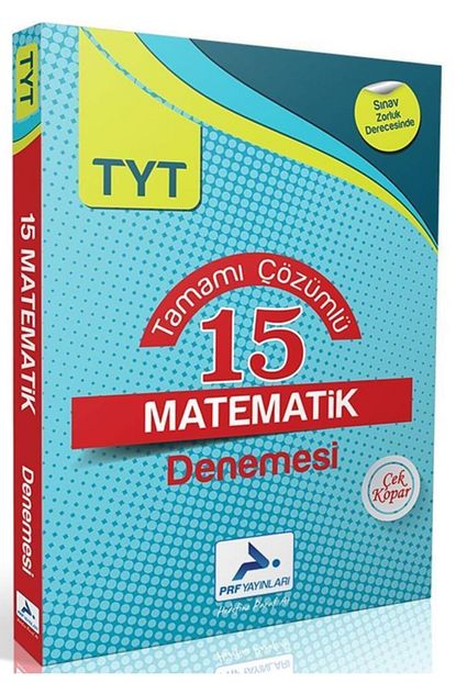 Prf Paraf Yayinlari Prf Tyt Matematik Tamami Cozumlu 15 Deneme Trendyol
