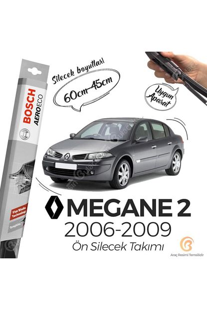bosch aeroeco renault megane 2 2006 2009 on muz silecek takimi fiyati yorumlari trendyol